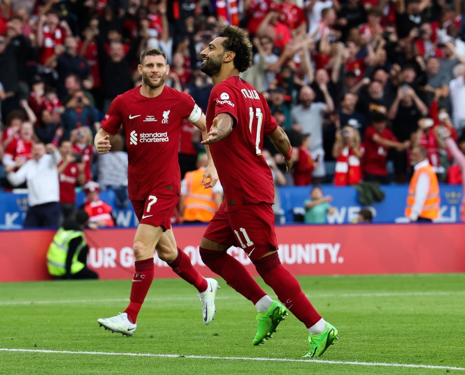 Mo Salah wheels off in celebration