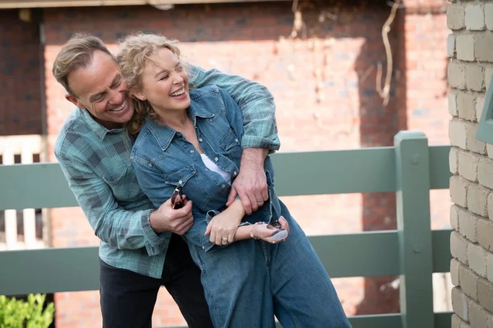 Jason Donovan and Kylie Minogue returned in the Neighbours finale