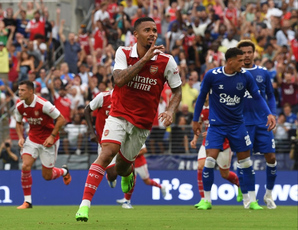 Jesus has now scored three times in his opening two pre-season matches