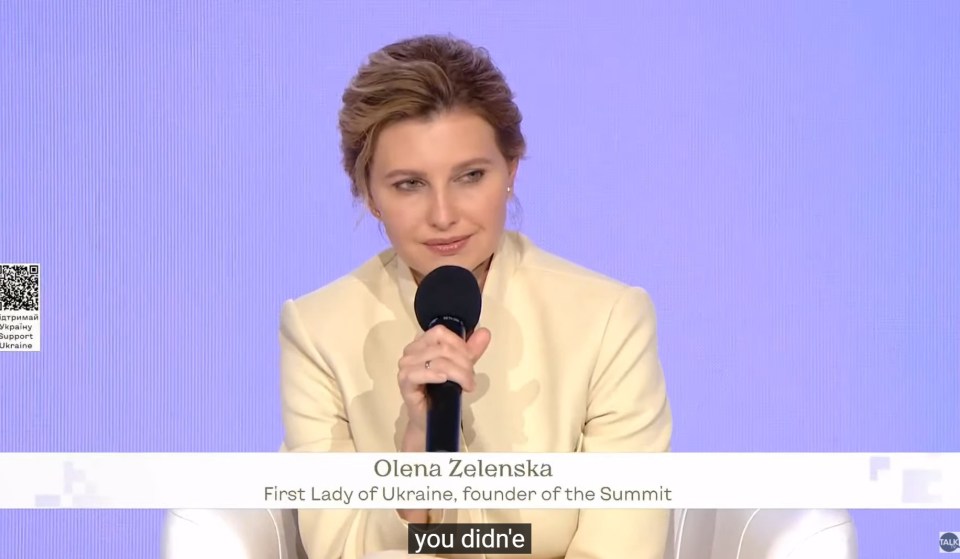 Beckham thanked Ukraine's First Lady Eleina Zelenska for inviting him to participate in the event