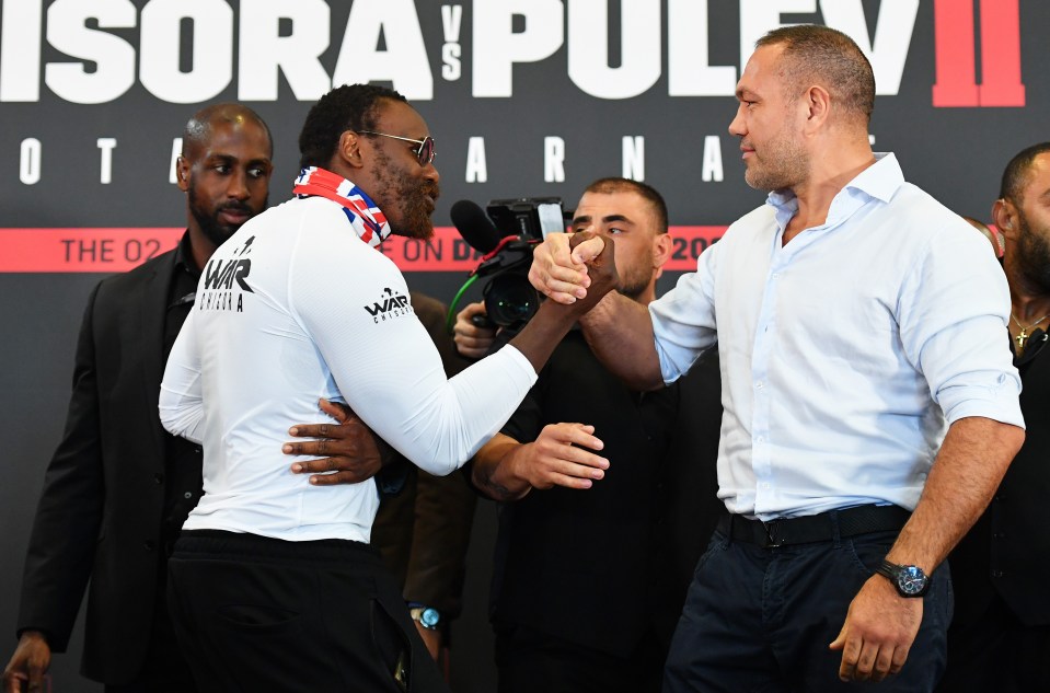 Dereck Chisora and Kubrat Pulev appeared cordial at first