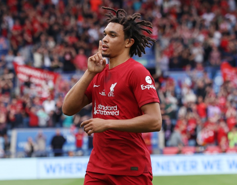 The England international celebrates his goal