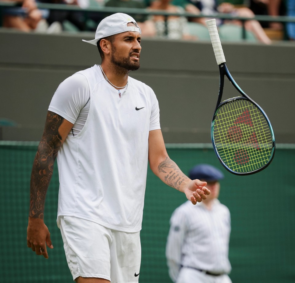 The Aussie looked relaxed and was pretty quiet as he beat Cristian Garin in straight sets