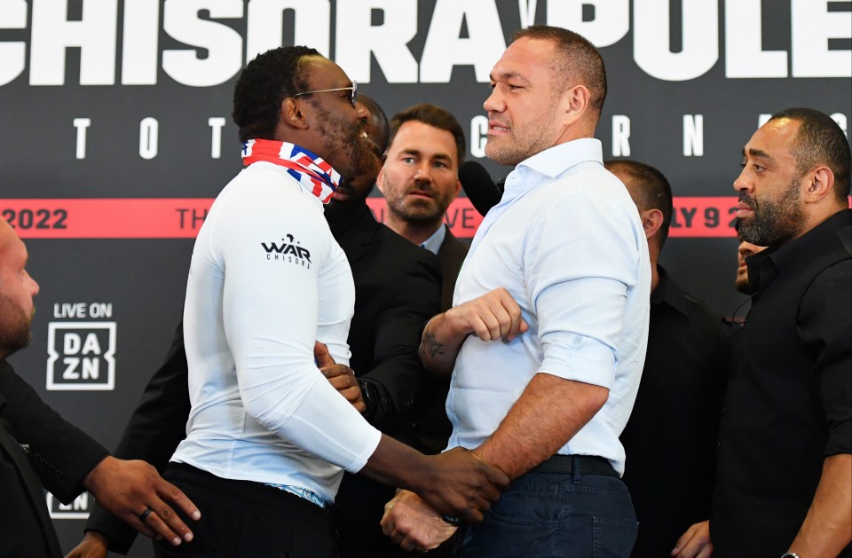Derek Chisora and Kubrat Pulev ahead of their rematch