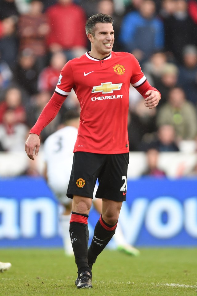 The full-back was inspired by Utd legend Robin van Persie