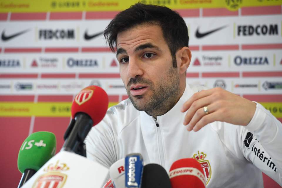 Cesc Fabregas left Monaco at the end of last season