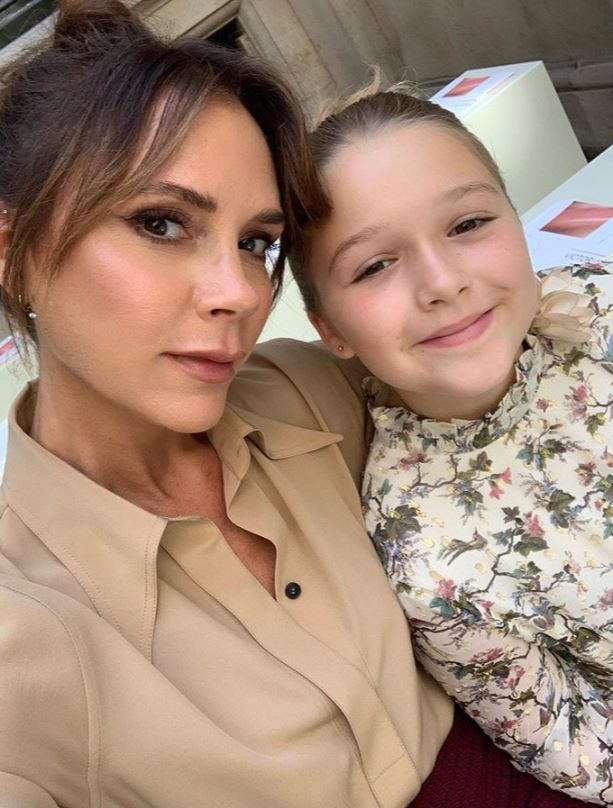 Harper regularly joins her famous mother at fashion shows around the globe