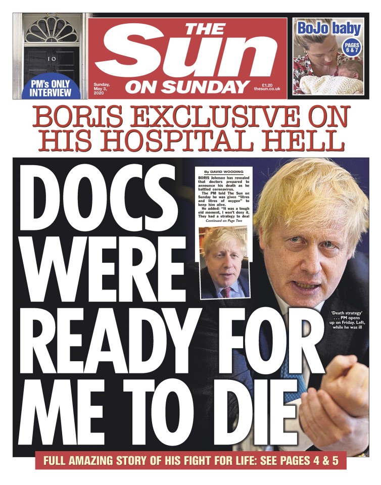 After contracting Covid the PM revealed his death scare in May 2020