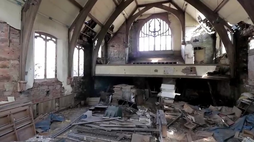 The local church has been left abandoned