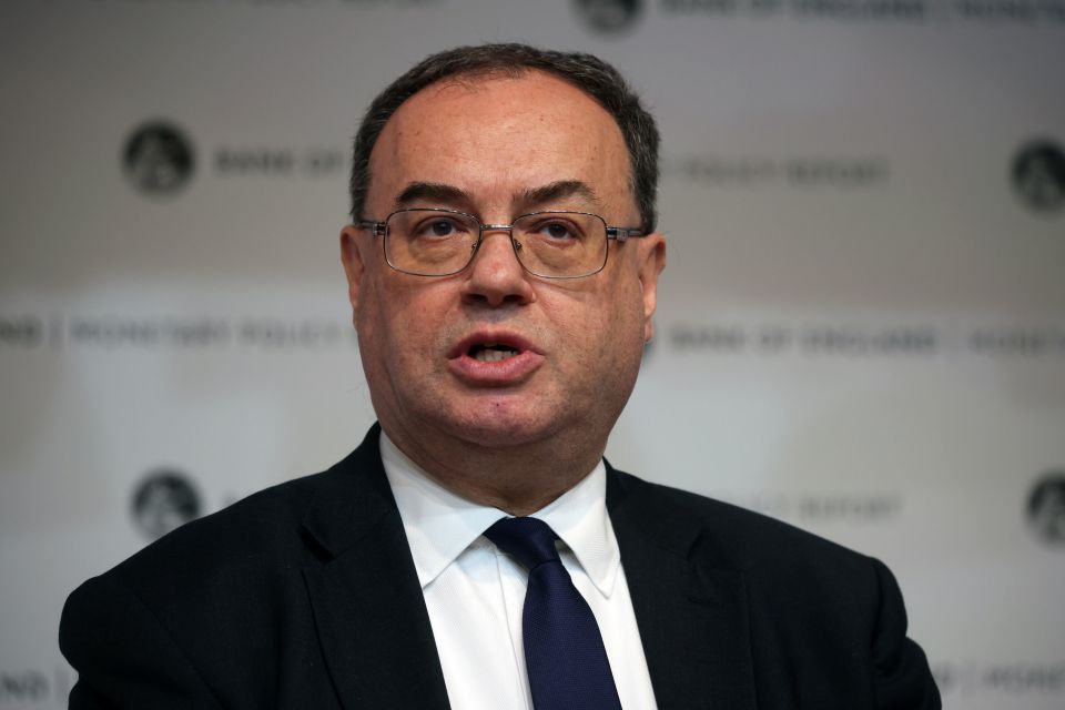 Bank of England chief Andrew Bailey has a dire forecast for the UK