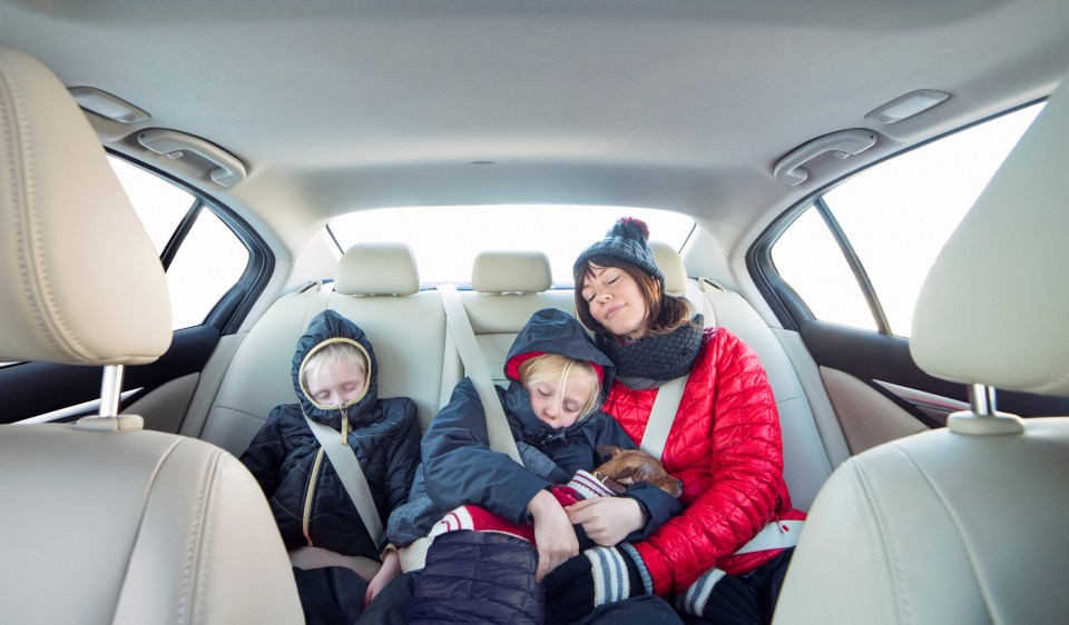 Make sure air is flowing in the car and there is enough space for the whole family