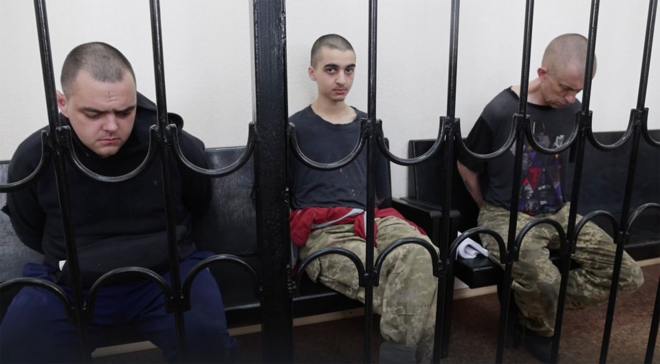 Brit war prisoners Aiden Aslin and Shaun Pinner were sentenced to death last month
