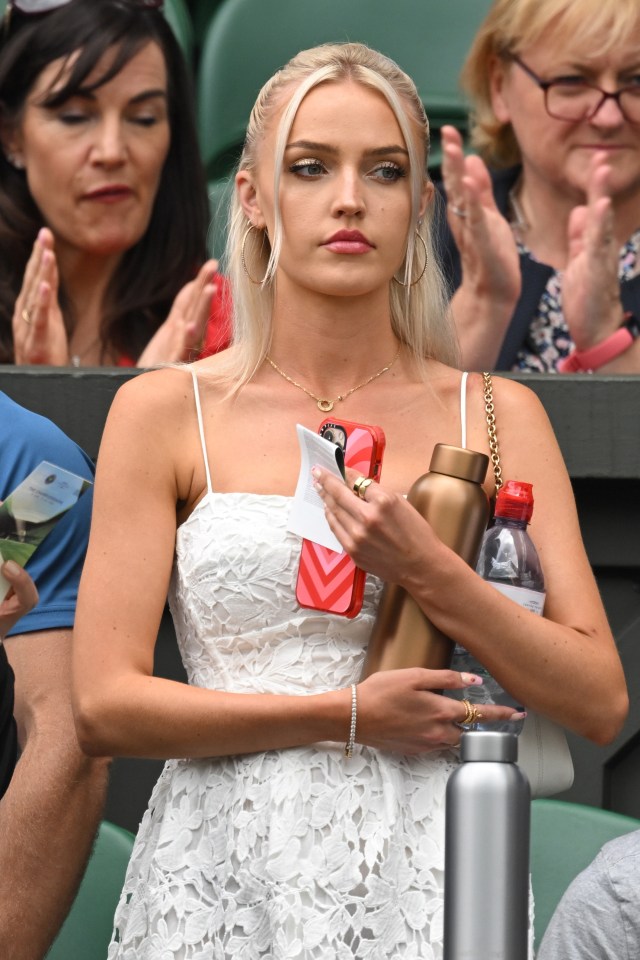 Morgan Riddle has been a supportive figure for boyfriend Taylor Fritz throughout a superb Wimbledon run, only ended by Rafa Nadal in the last eight