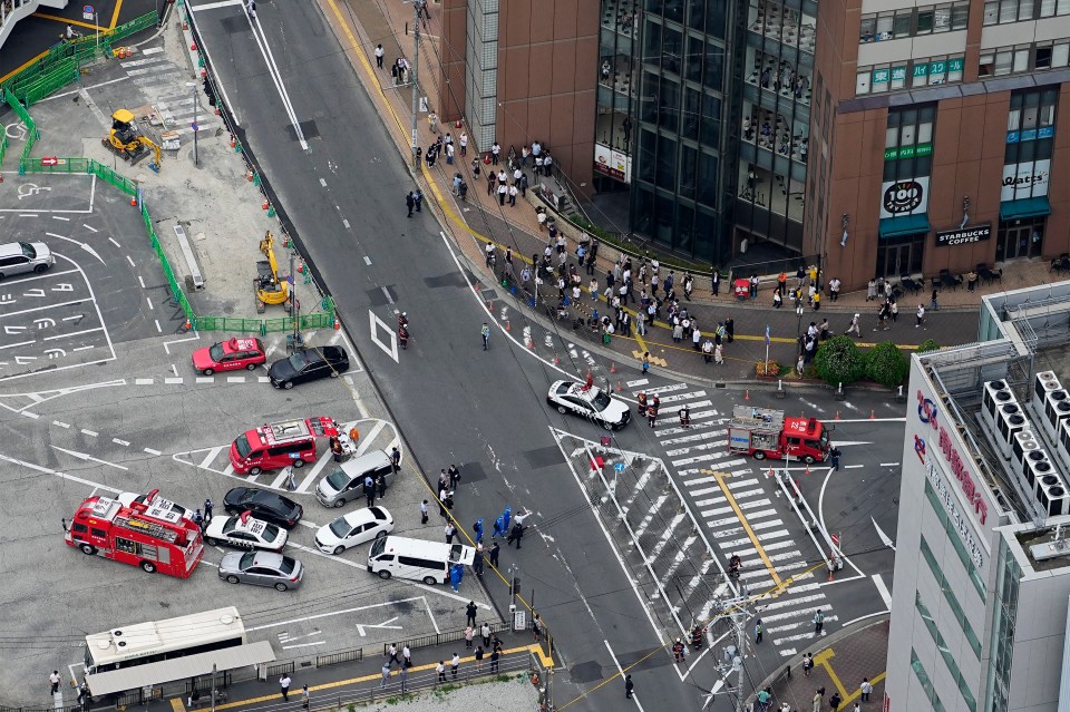 Emergency services rushed to the scene