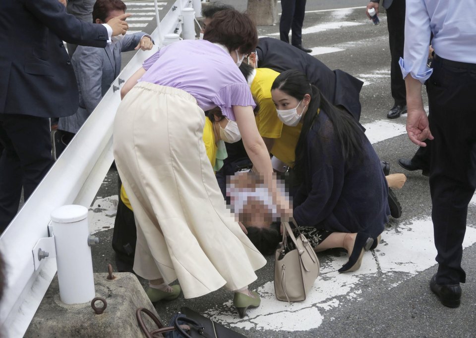 Abe was rushed to the hospital but could not be saved