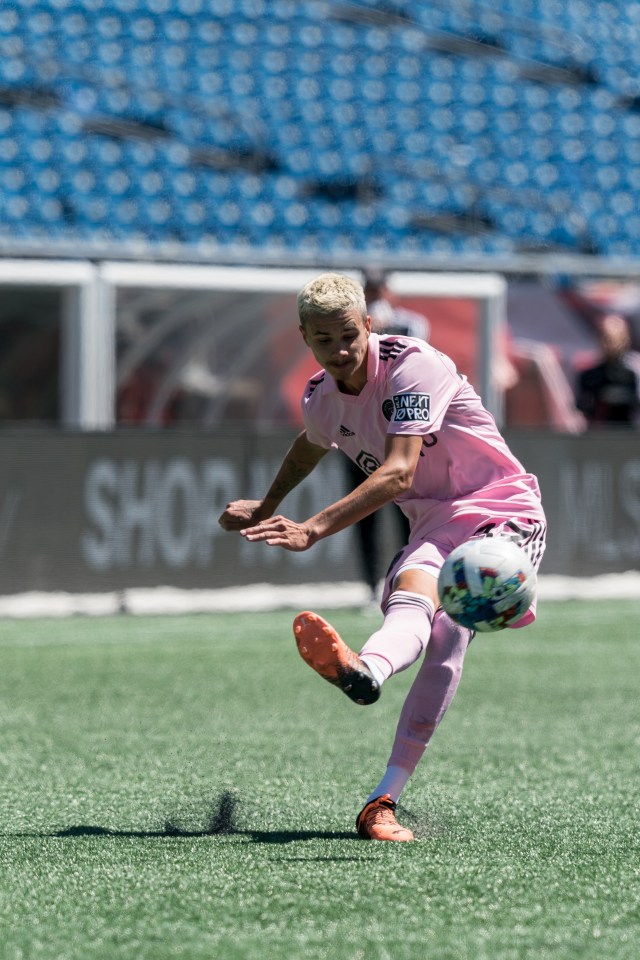 Romeo Beckham scored a stunning free-kick for Inter Miami's reserves