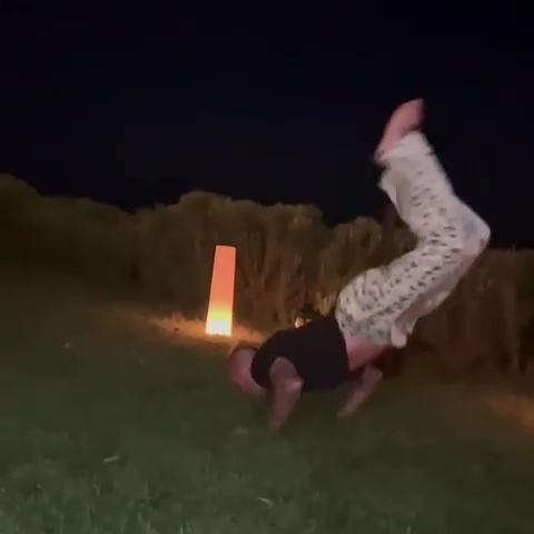 David showed off his impressive worm skills