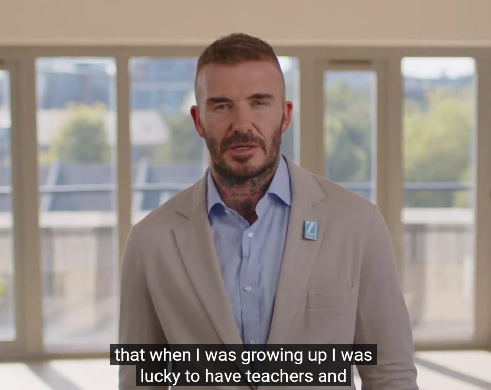 David Beckham sent a message of support for Ukraine