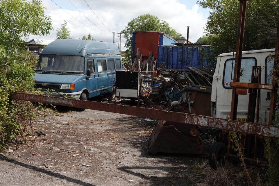 The Beckery area of Glastonbury where the travellers have pitched up has been branded unhygienic by some locals