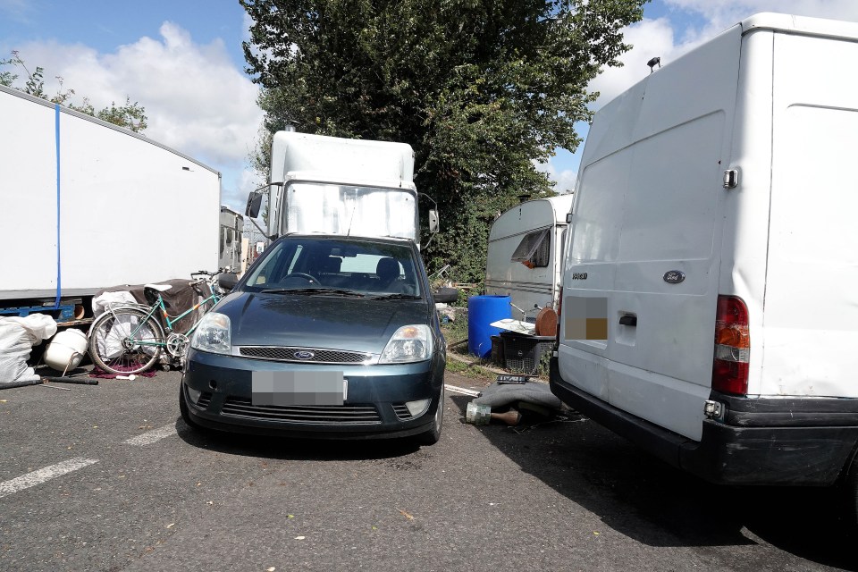 The travellers have set up camp around the West Country town