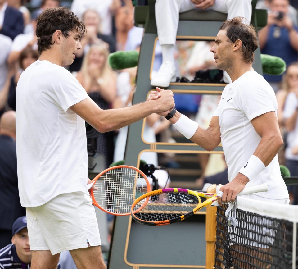 There was plenty of respect between the pair at the net