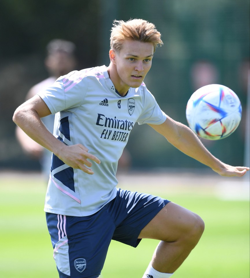 Martin Odegaard will be in action in Arsenal's Emirates Cup game later today