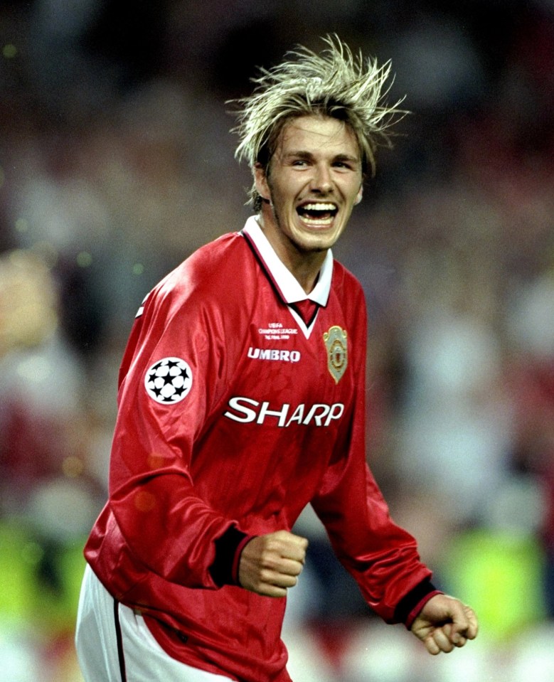 David Beckham's superstar status began at Man Utd