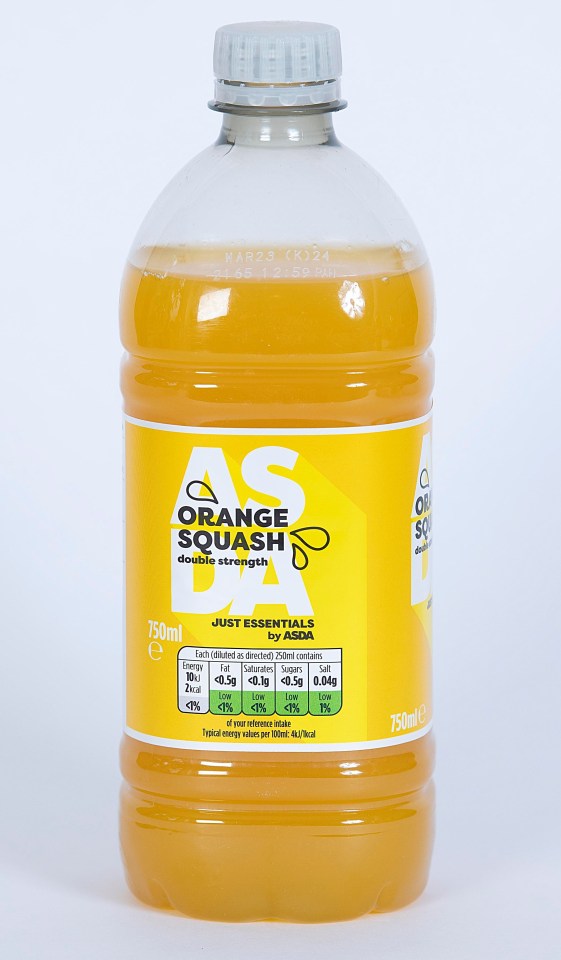 Asda aces it with this really tasty orange squash at a rock-bottom price