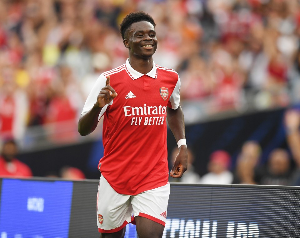 Bukayo Saka doubled the Gunners' lead three minutes later after being found by Jesus