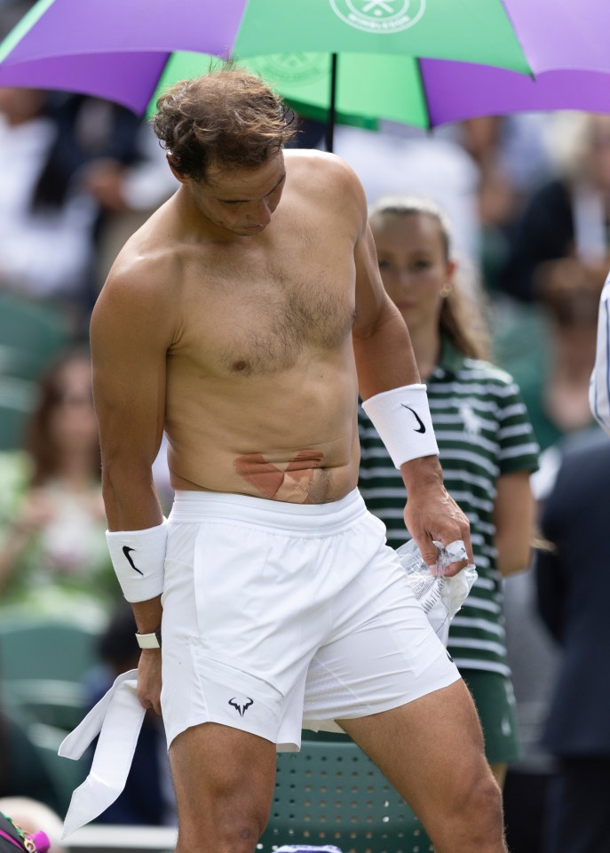 The two-time Wimbledon winner has been suffering with an abdominal issue