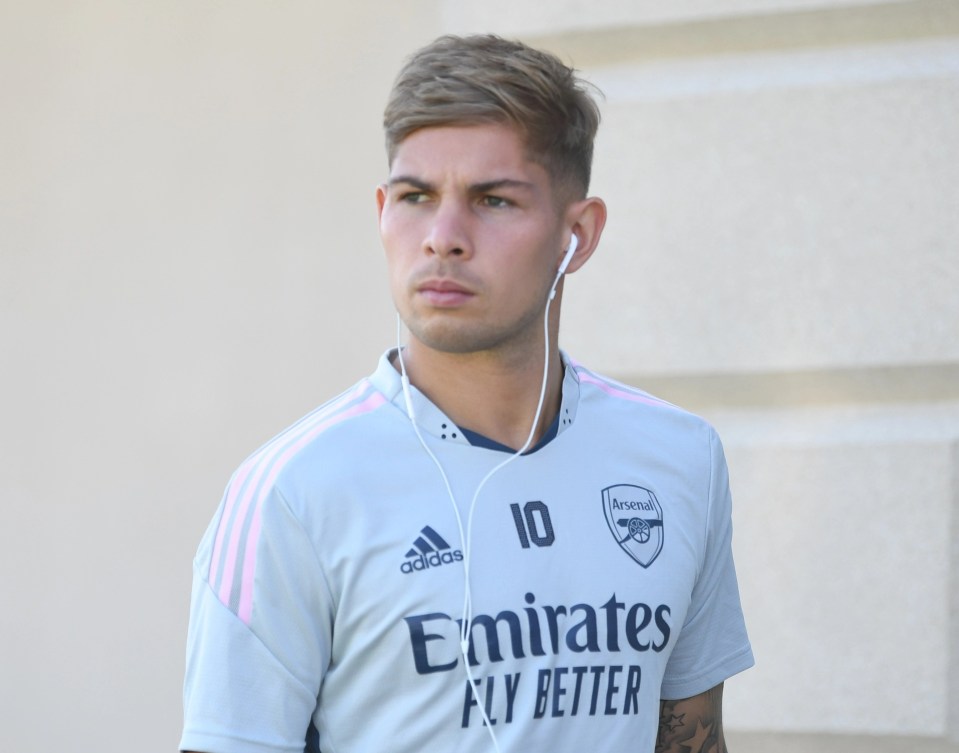 Smith Rowe with Arsenal on tour