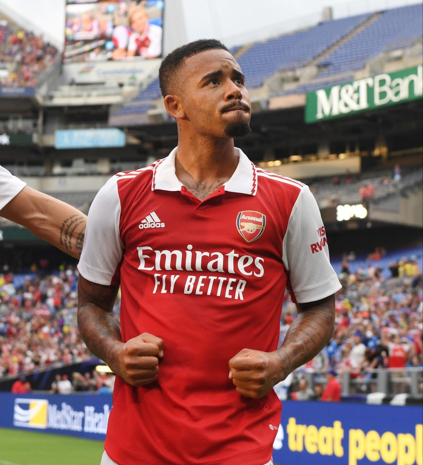 Jesus made it three games in two appearances this pre-season for the Gunners