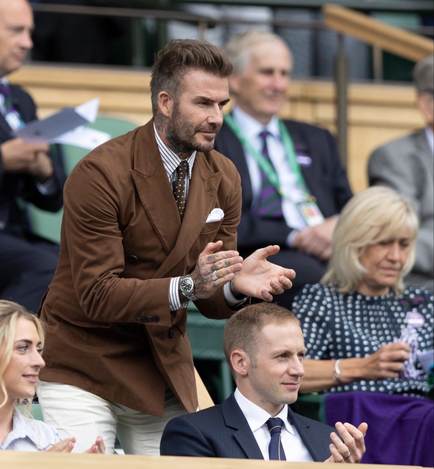 David Beckham was in the Royal Box to witness the heroic effort