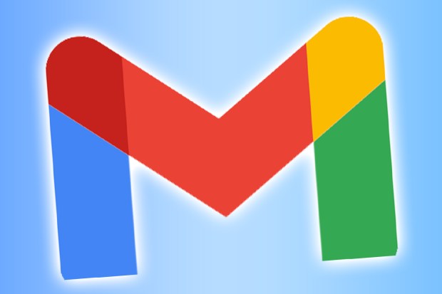 a colorful letter m on a blue background