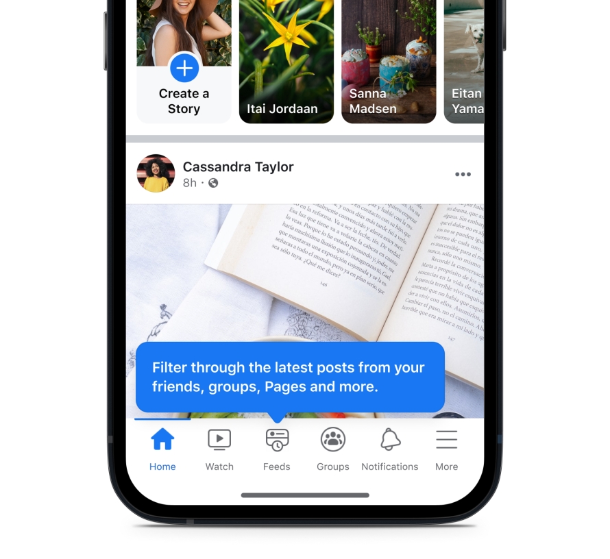 Facebook is also changing the mobile app