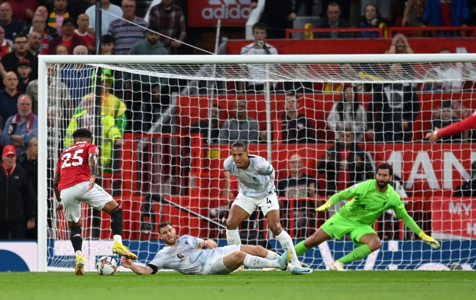 Milner flew himself in front of the ball while Van Dijk stood still