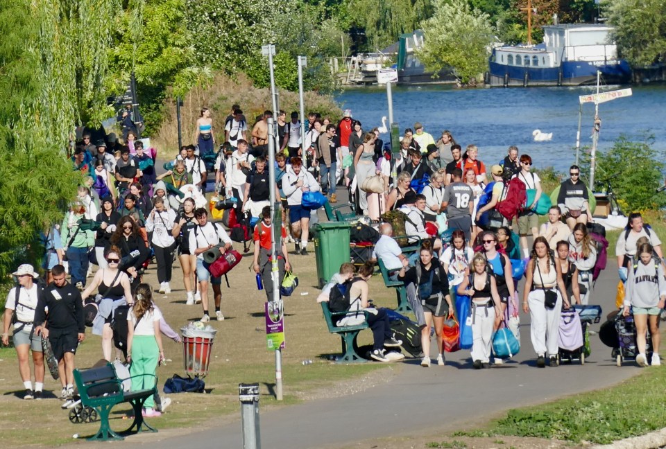 Music fans began the journey home from Reading yesterday