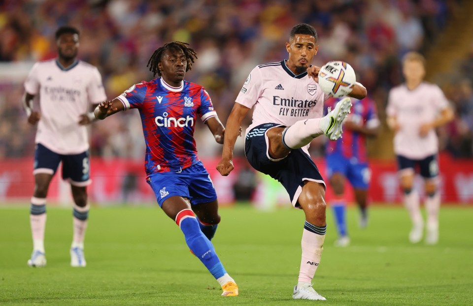 William Saliba was a standout performer on his Arsenal debut, three years after joining