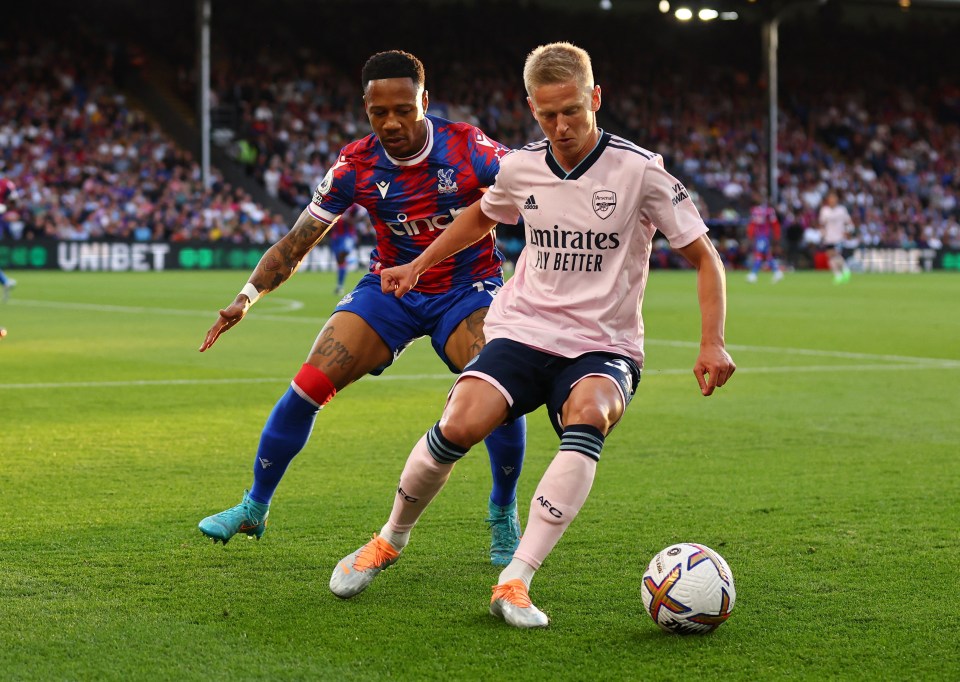 Oleksandr Zinchenko impressed for Arsenal on his debut since joining from Manchester City