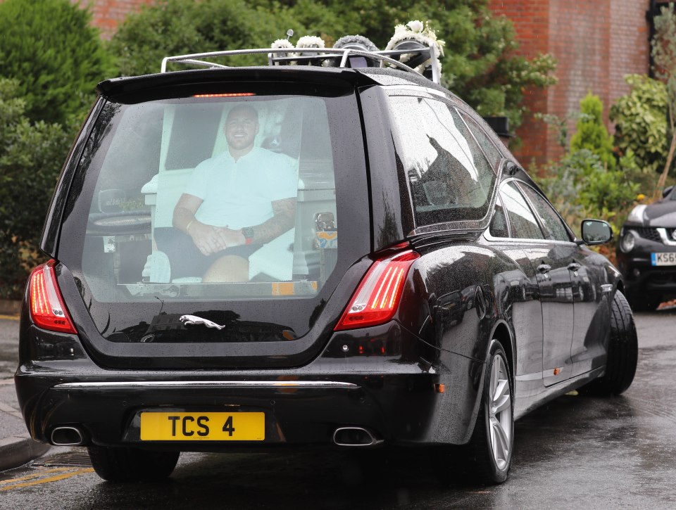 Family and friends said goodbye to Jake