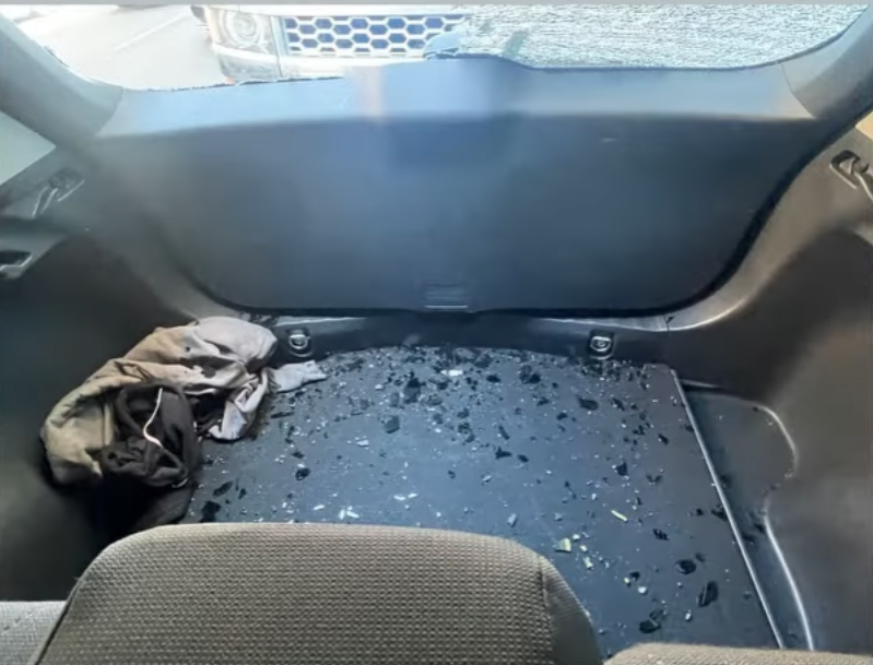 The thief stole hair products through the window