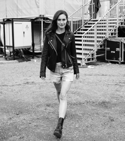 Marin continued the party at her official residence after attending the Ruisrock festival