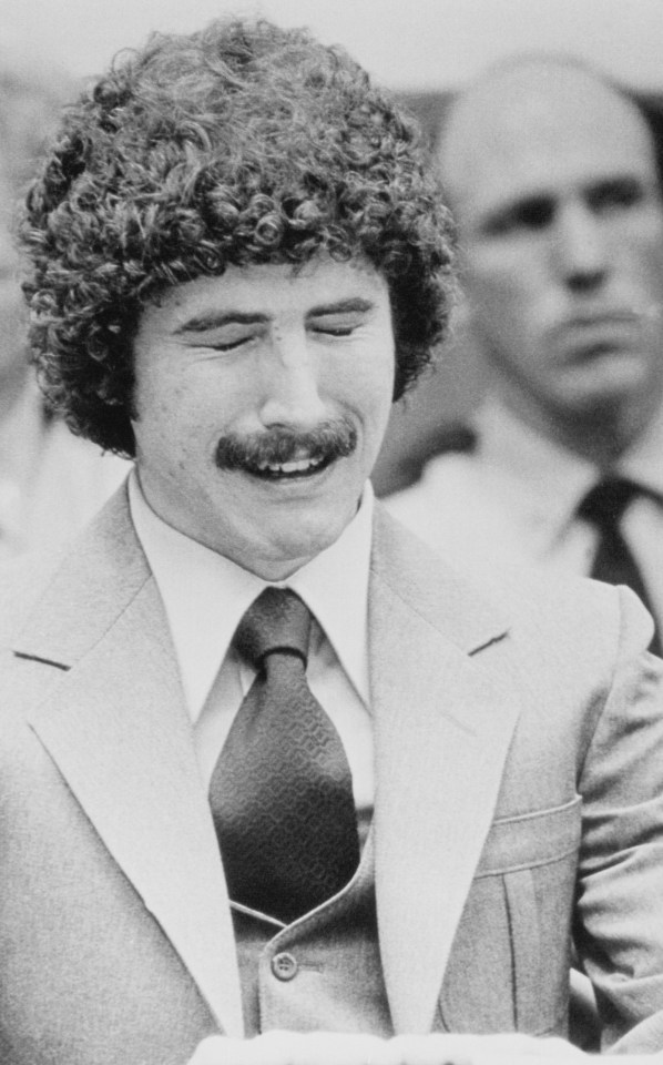 Bianchi cries during the court case as he admitted his role in the Hillside Strangler murders