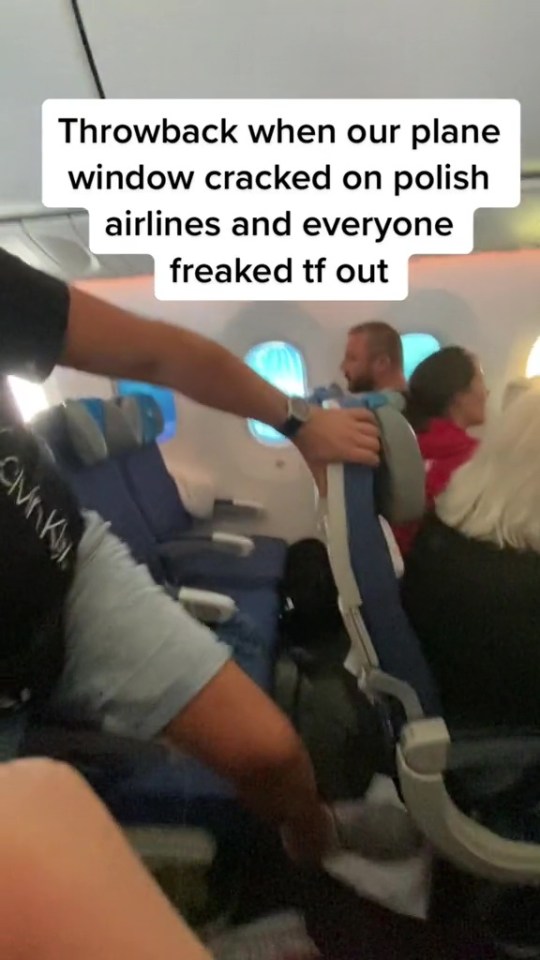 It sparked panic on board the Polish Airlines flight