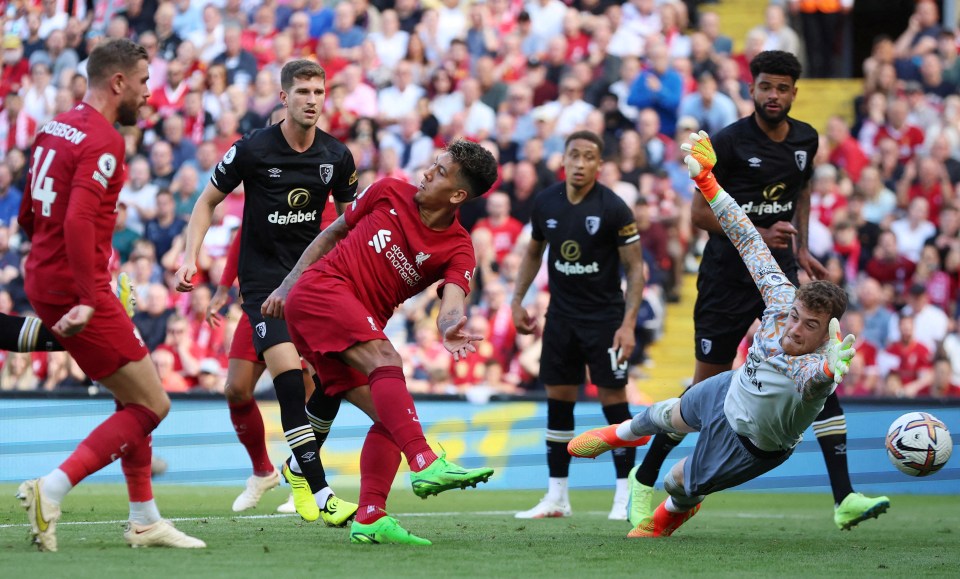 Firmino scored one of his trademark no-look goals