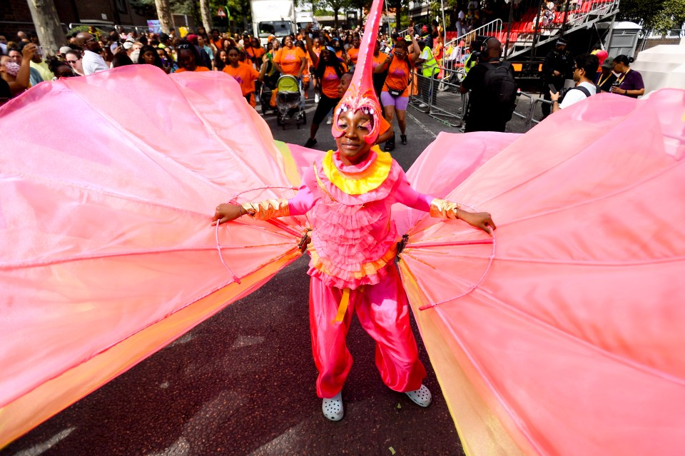 Many at the carnival were determined to put on a colourful show