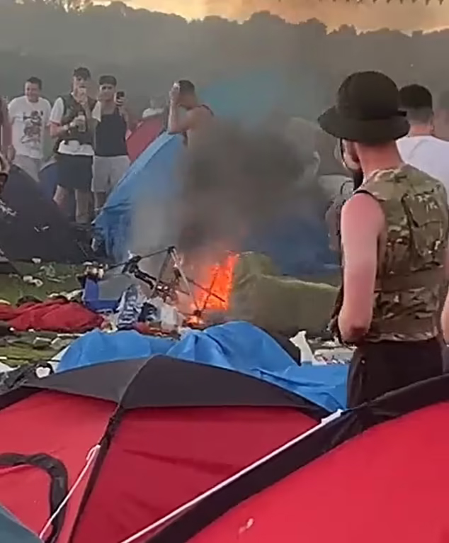 Some revellers were forced to flee in the night to avoid the carnage