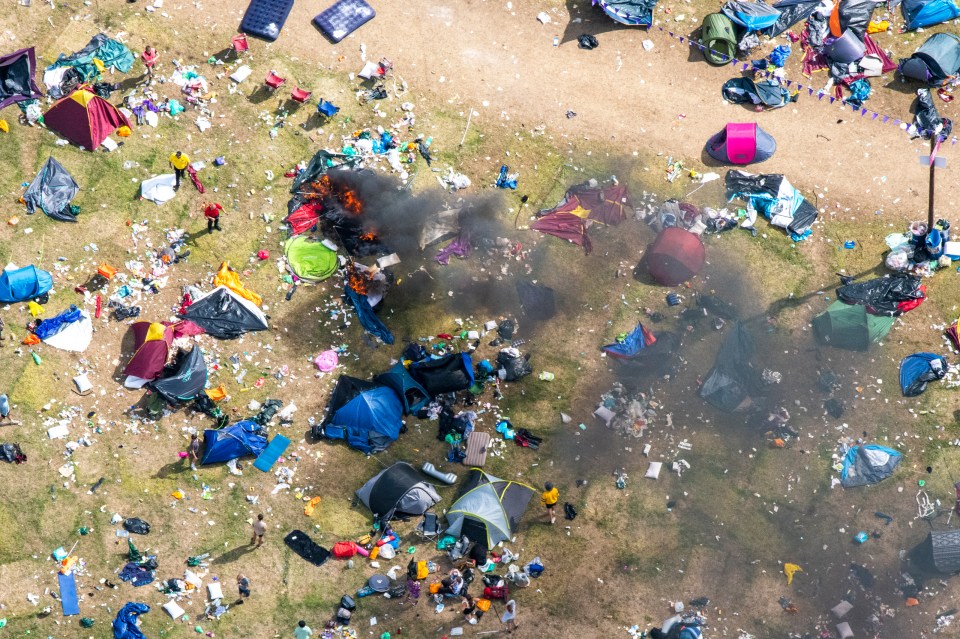 The clean up operation at the site has begun