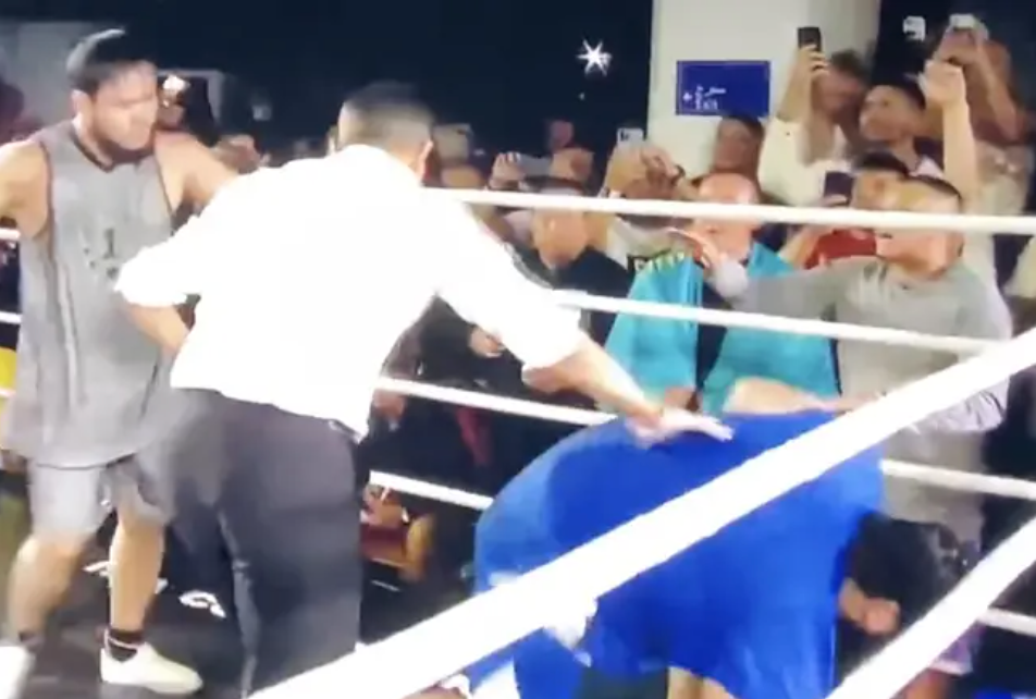 The Iranian Hulk was ashamed with his disply