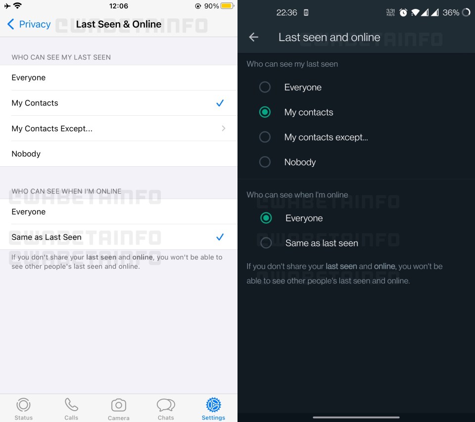 Hiding your online status is a new feature coming to WhatsApp